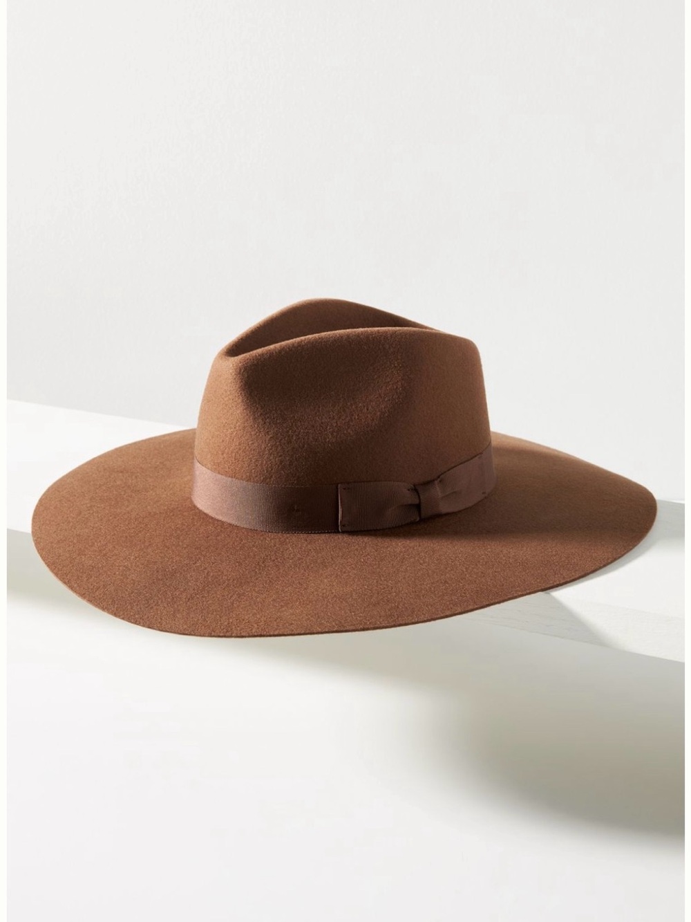 Anthropologie Brown Wool Rancher Hat